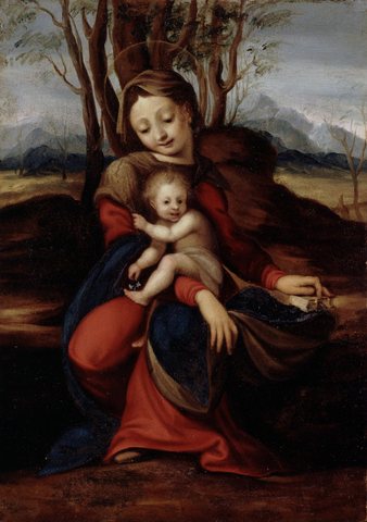 Circle of Correggio - Madonna and Child, between 1515 and 1535, 28.63