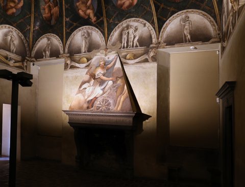 Correggio, camera di san paolo, 1518-19, 03