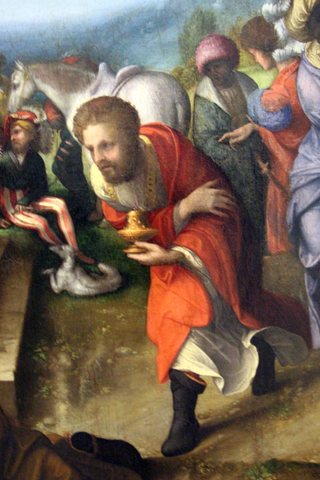 Correggio, adorazione dei magi, 1516-17, 05