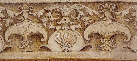 Correggio, cappella funeraria del mantegna, fregio