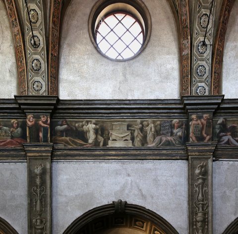 Correggio e francesco maria rondani, fregio della navata mediana di san giovanni evangelista, 1522-23, 03