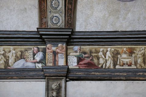 Correggio e francesco maria rondani, fregio della navata mediana di san giovanni evangelista, 1522-23, 14