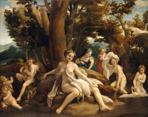 Correggio - Leda and the Swan - Google Art Project