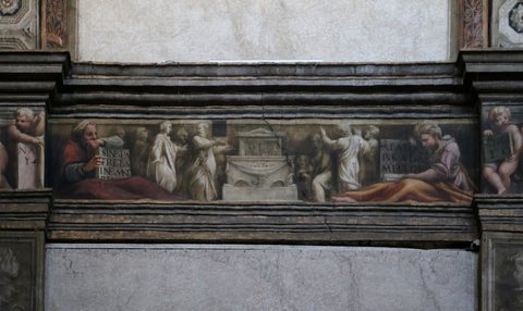 Correggio e francesco maria rondani, fregio della navata mediana di san giovanni evangelista, 1522-23, 27