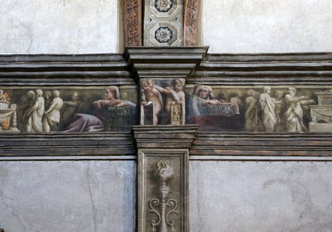 Correggio e francesco maria rondani, fregio della navata mediana di san giovanni evangelista, 1522-23, 31