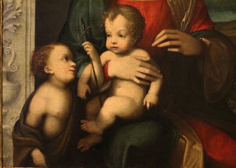 Correggio, madonna bolognini, 1514-19, 02