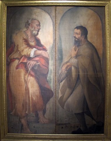 Correggio, san giuseppe e un devoto, 1529, Q1290-1293