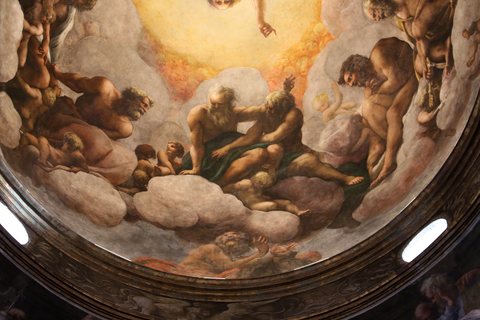 Correggio, transito di san giovanni evangelista, 1520, 08