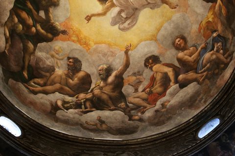 Correggio, transito di san giovanni evangelista, 1520, 07