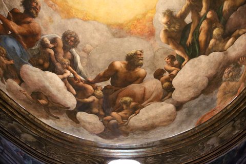 Correggio, transito di san giovanni evangelista, 1520, 09
