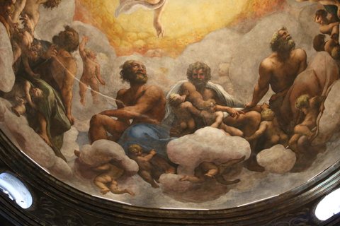 Correggio, transito di san giovanni evangelista, 1520, 10