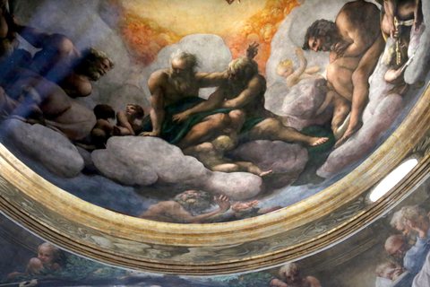 Correggio, transito di san giovanni evangelista, 1520, 15