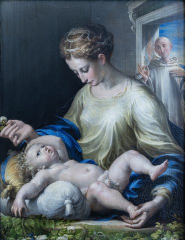 Madonna and Child with St. Bruno