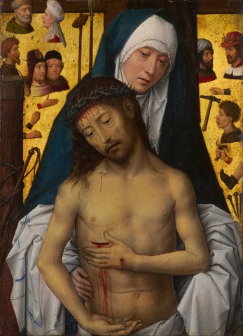 Schmerzenmutter mit totem Christus