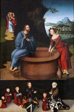 Christ and the Samaritan woman at the well
