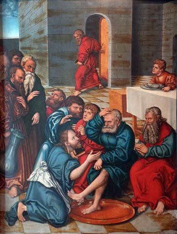 Cycle of Passion: Christ washing the feet of the apostles