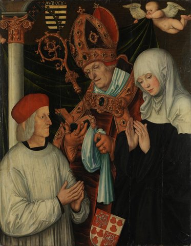 Gabriel of Eyb, Bishop of Eichstätt, with Sts Wilibald and Walburga