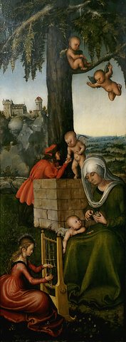 Education of the Virgin Mary [the right wing of a Lady Altar]