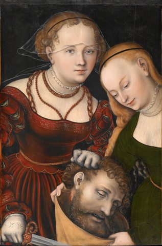Judith with the head of Holofernes and a servant