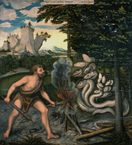 Hercules killing the Hydra of Lerna