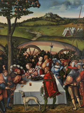 Judith an der Tafel des Holofernes
