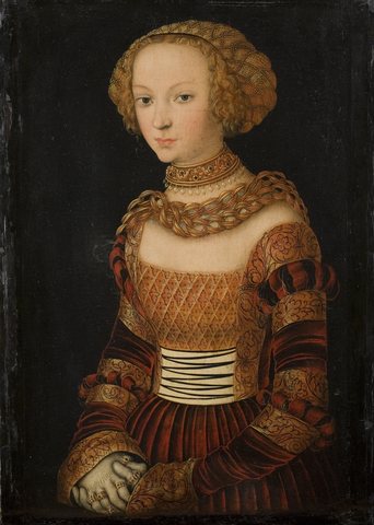 Portrait of a Young Woman. Princess Emily of Saxony?