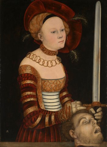 Portrait of a Lady of the Saxon Court as Judith with the Head of Holofernes