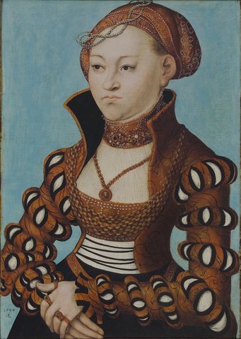 Portrait of a noble Saxon lady