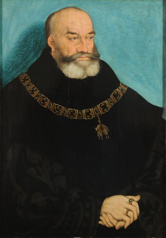 Portrait of George the bearded, Elector of Saxony (1471-1539)