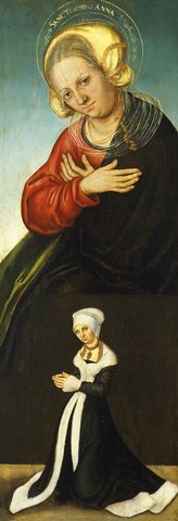 Saint Anne with the Duchess Barbara of Saxony as Donor (interior right wing)