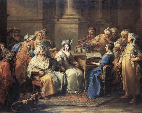The Grand Turk Giving A Concert To His Mistress