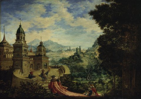 Albrecht Altdorfer — Begging Sits on Pride's Train