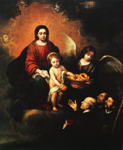 The Infant Christ Distributing Bread to the Pilgrims