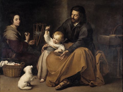 The Holy Family with a Bird