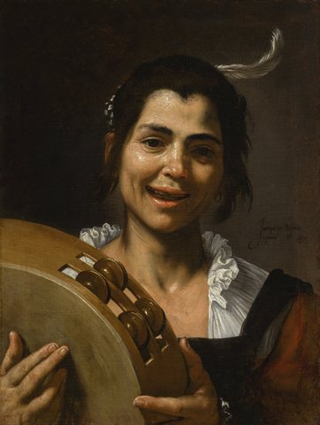 Girl with a Tambourine