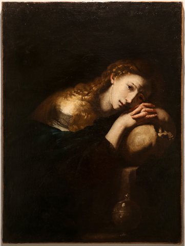 Magdalene Meditating on the Skull