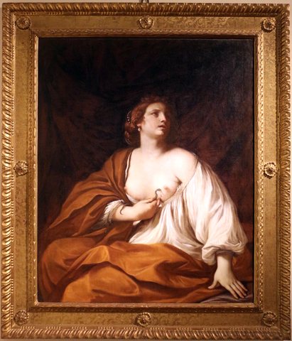 Cleopatra killing herself