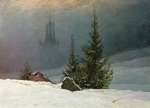 Winter Landscape With Church