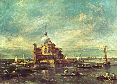 Church on a Little Lagoon Island