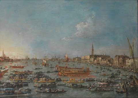 Bucentaur-Fest Bacino di San Marco, Venedig, am Himmelfahrtstag