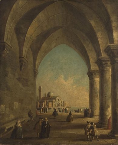 San Giorgio Maggiore Seen through the Arches of the Doge's Palace