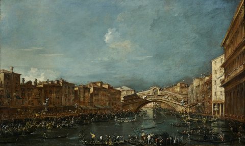 Regatta at the Rialto Bridge