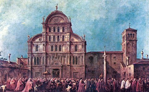 The Procesion of the Doge at San Zaccaria