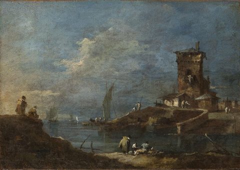 Seaport with a Castle