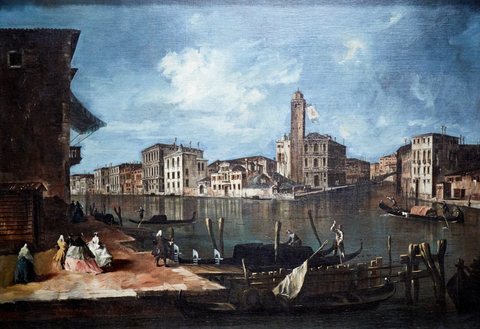 Venice, the Grand Canal with San Geremia, Palazzo Labia, and the Entrance to the Cannaregio