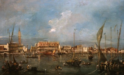 View of the Riva degli Schiavoni and the Piazzetta