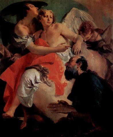 Abraham Praying before the Three Angels