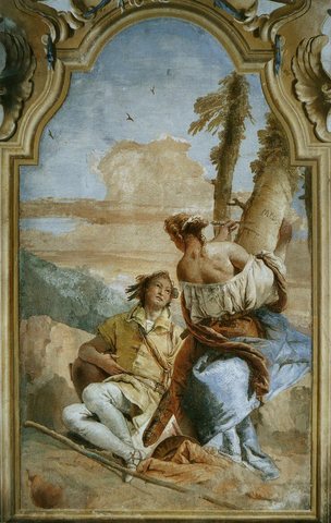 Angelica Carving Medoro's Name on a Tree