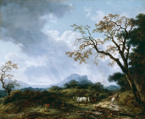 Landscape with Passing Shower