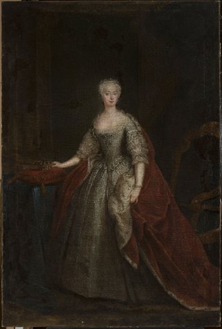 Portrait of Princess Augusta of Saxe-Gotha.